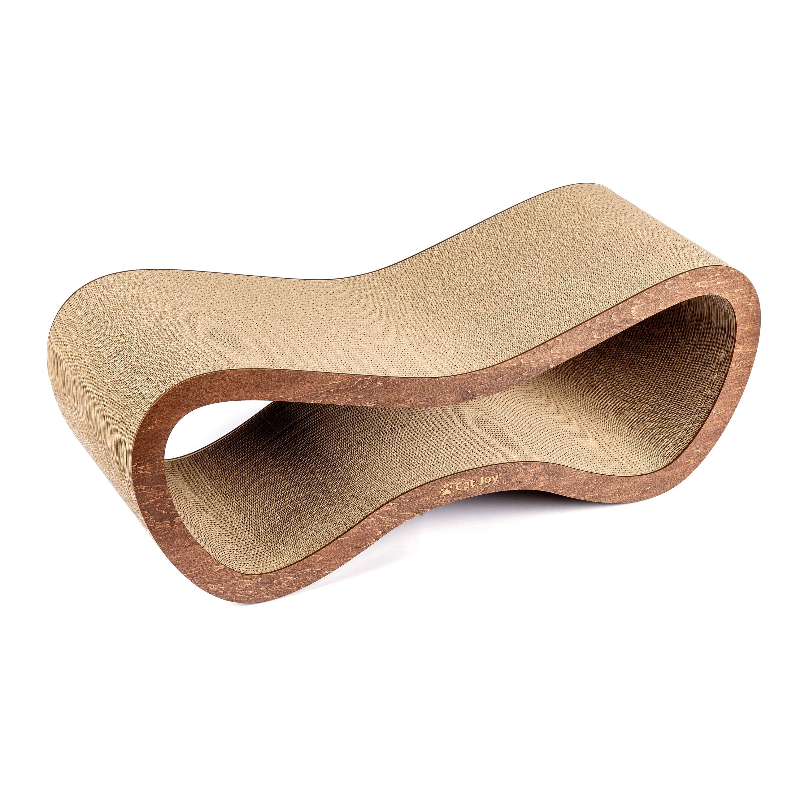 Когтеточка с деревянным фасадом Cat Joy Fusion Oak Wood гофрокартон Коричневый (877500002) - фото 2