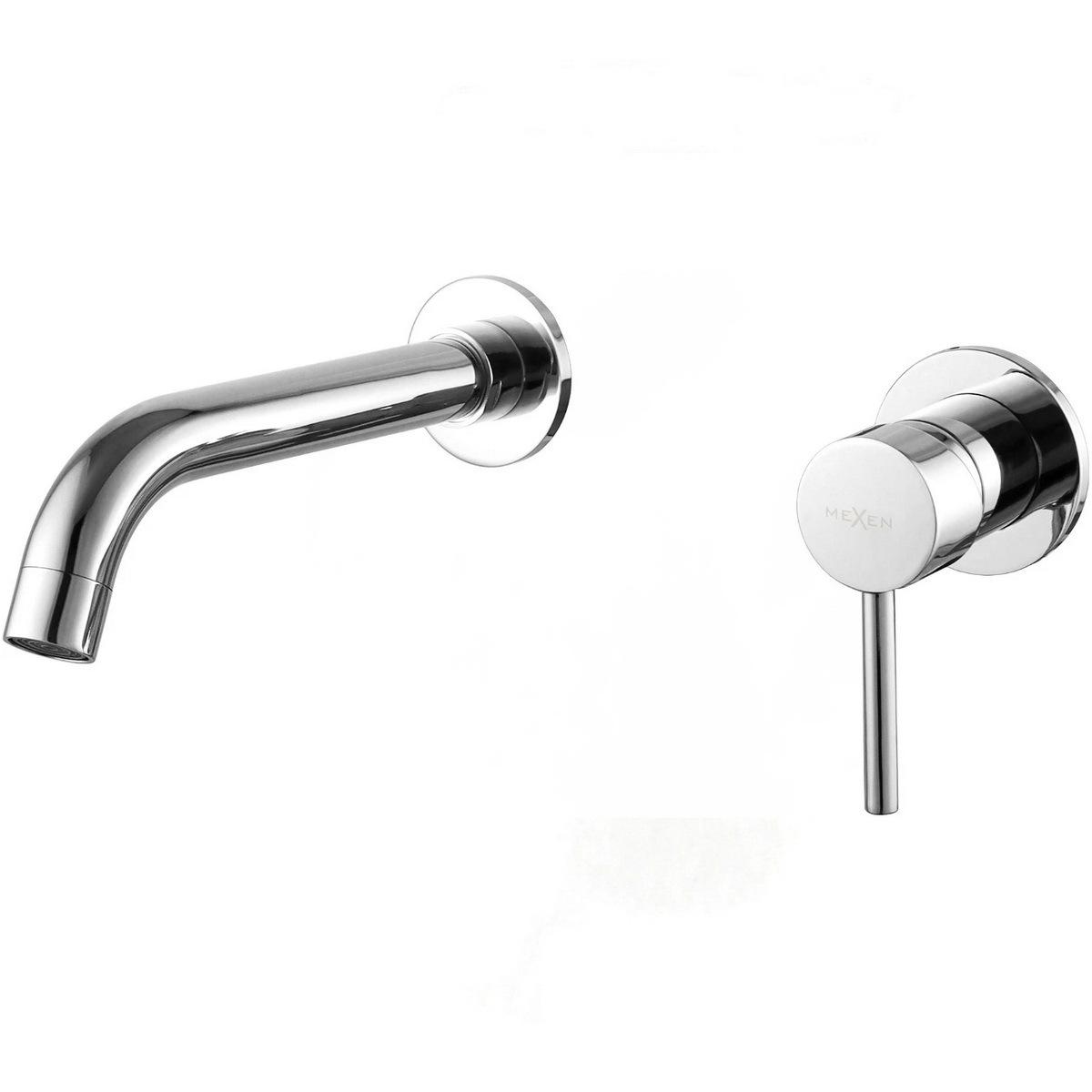 Смеситель для умывальника Mexen Alma MEX-75015-00 настенный однорычажный Хром (177597)