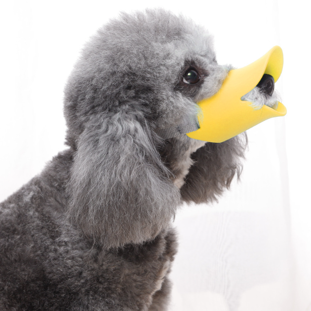 Намордник Утка для собак силиконовый регулируемый с нейлоновым зажимом