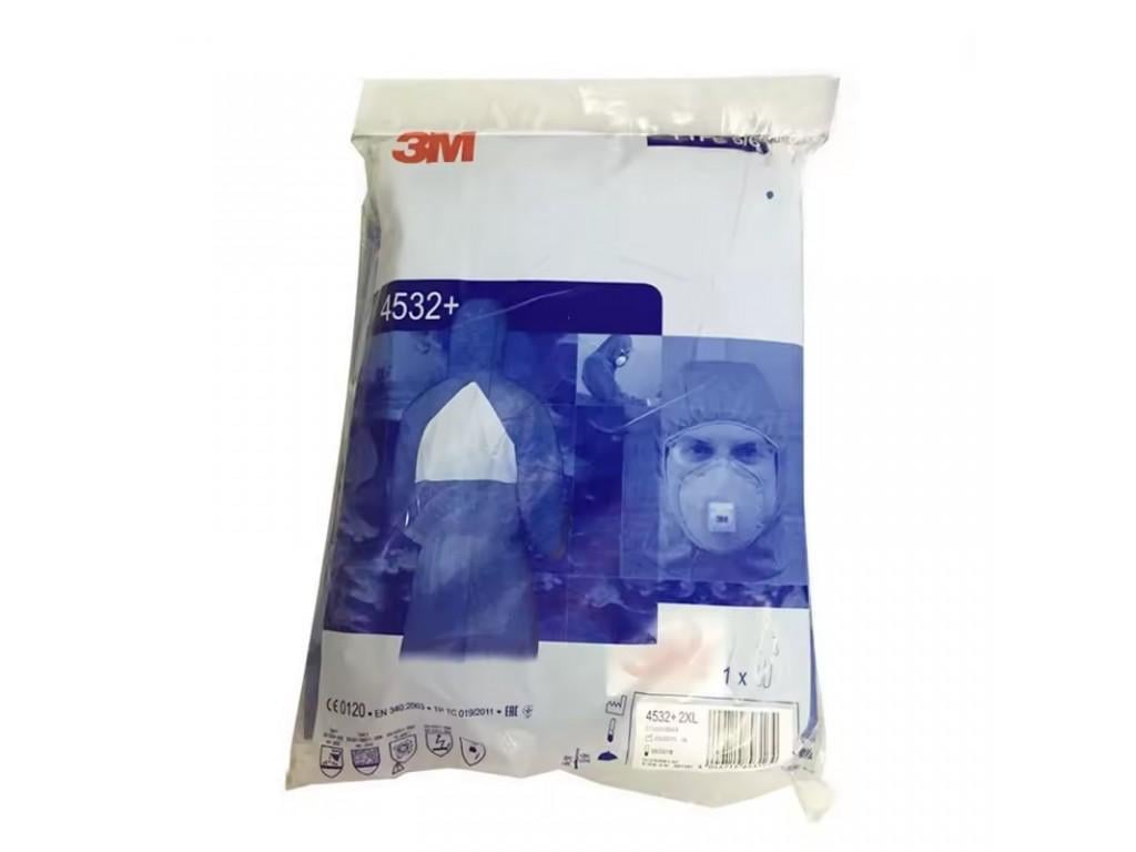 Комбінезон захисний 3M 4532+ M Синій (26358345) - фото 9