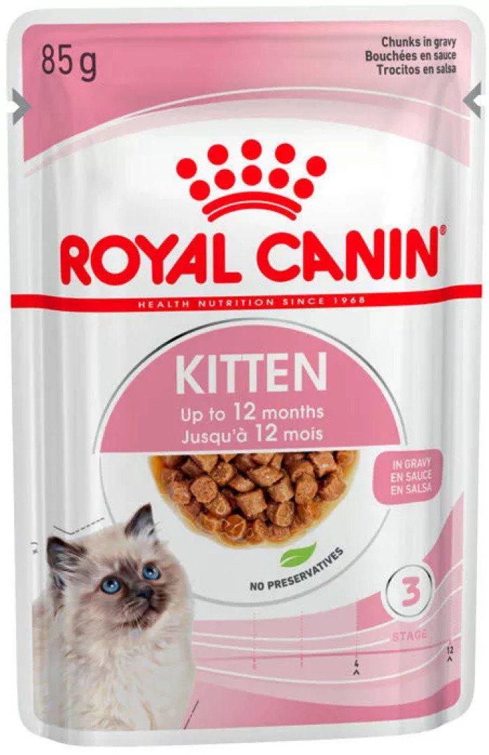 Корм вологий для кошенят Royal Canin Kitten Instinctive In Gravy промо-набір 4 шт. по 85 г (1273548308948)