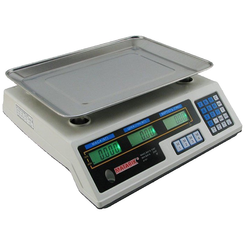 Ваги торговельні Matarix MX-410B електронні 50 кг (tf7267) - фото 5
