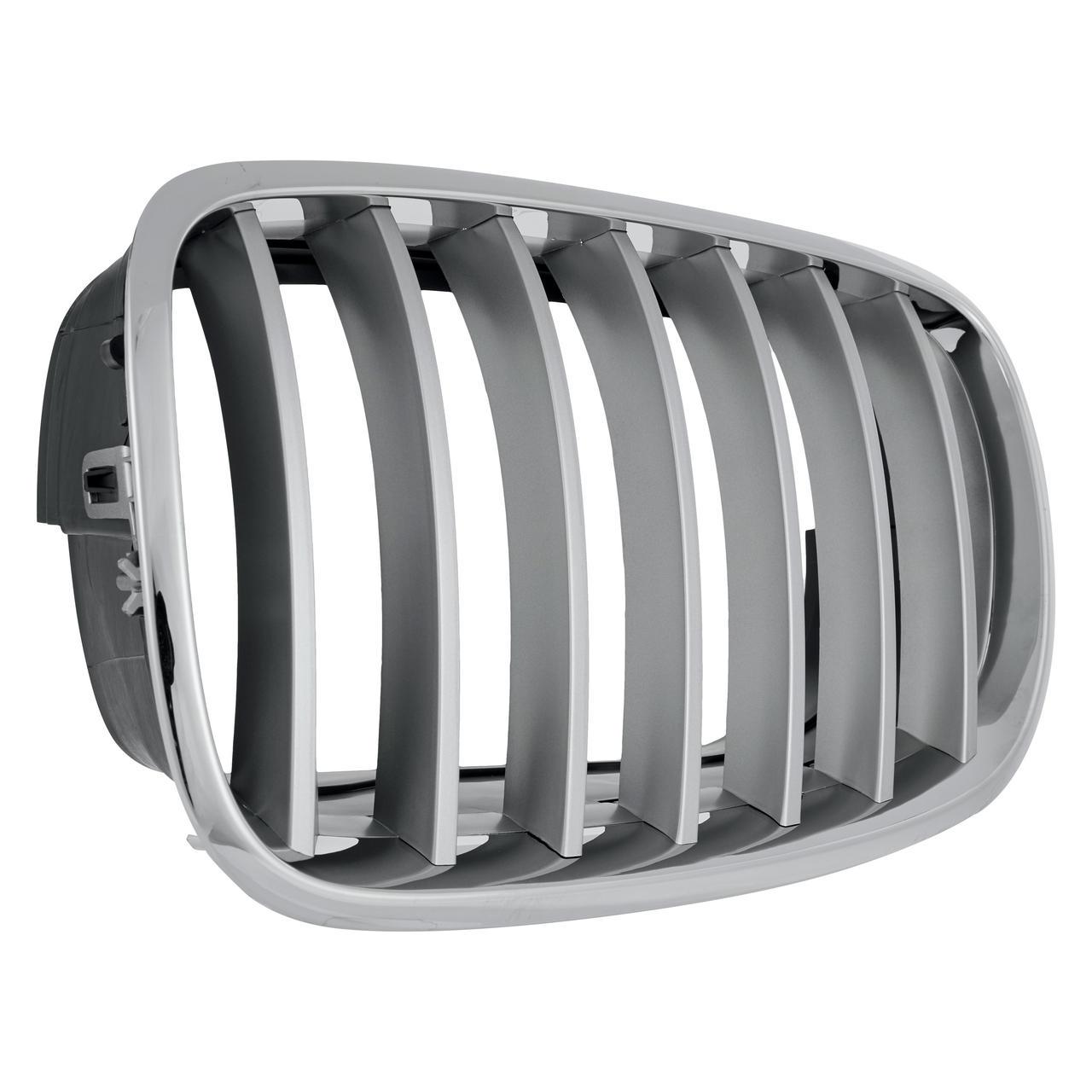 Решетка радиатора AVTM BMW X5 (E70)/X6 (Е71) 2007-2013 левая хром, ребра титан 51137185223 182051051