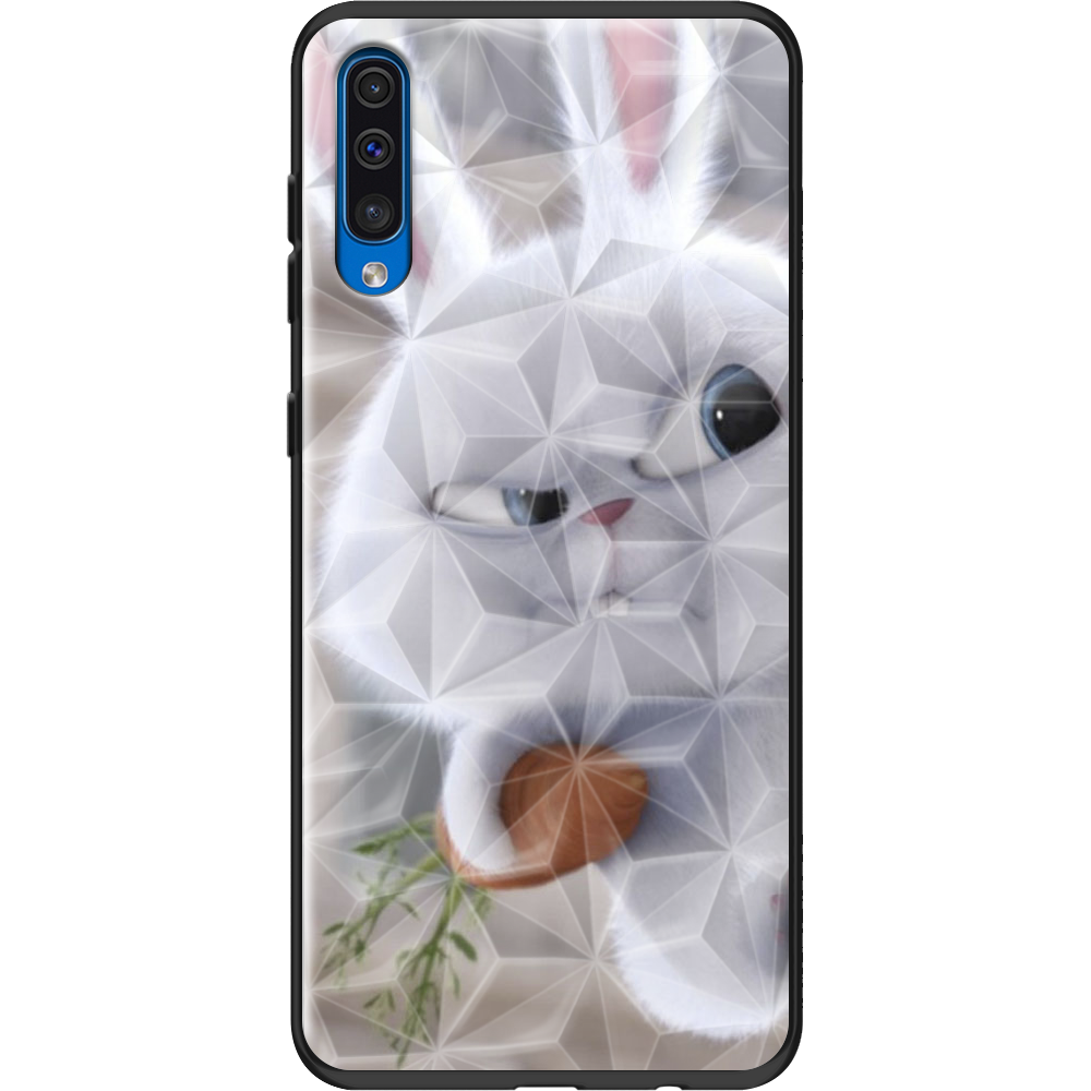 Чехол Boxface Samsung A505 Galaxy A50 Rabbit Snowball Черный силикон с призмой (36417-up1116-37862)