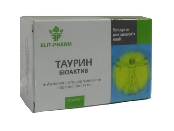 Таурин амінокислота Еліт-фарм 50 капс. (1004683534)