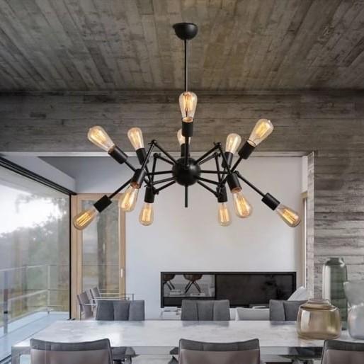 Люстра Spider 12P 120 см Black (9317225)