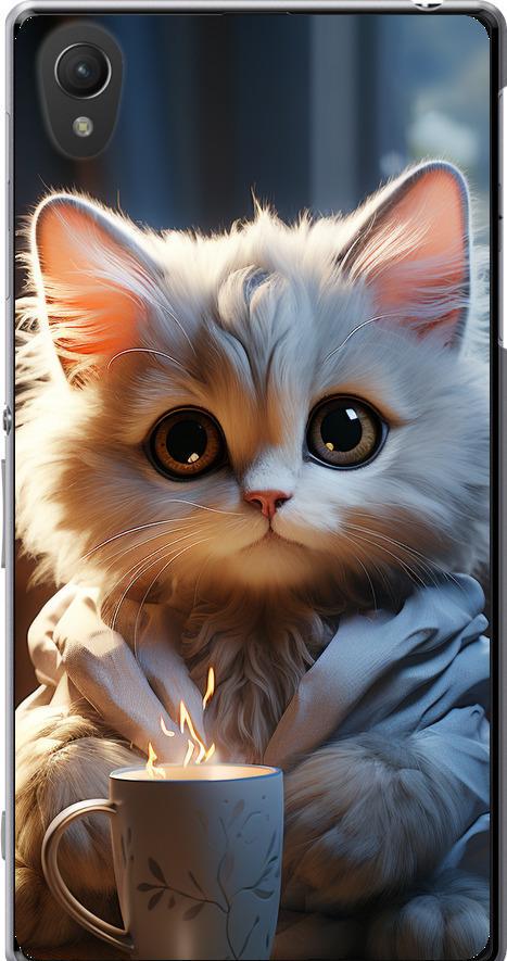 Чехол на Sony Xperia Z2 D6502/D6503 White cat (5646u-43-42517) Чехол на Sony Xperia Z2 D6502/D6503 White cat (5646u-43-42517)
