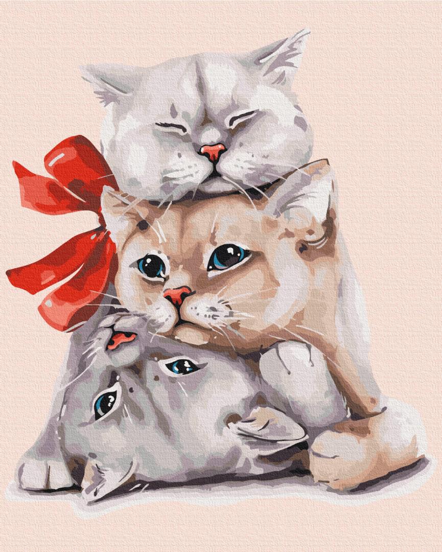 Картина по номерам Brushme Пушистые подарки 40x50 см (BS52896) Картина по номерам Brushme Пушистые подарки 40x50 см (BS52896)