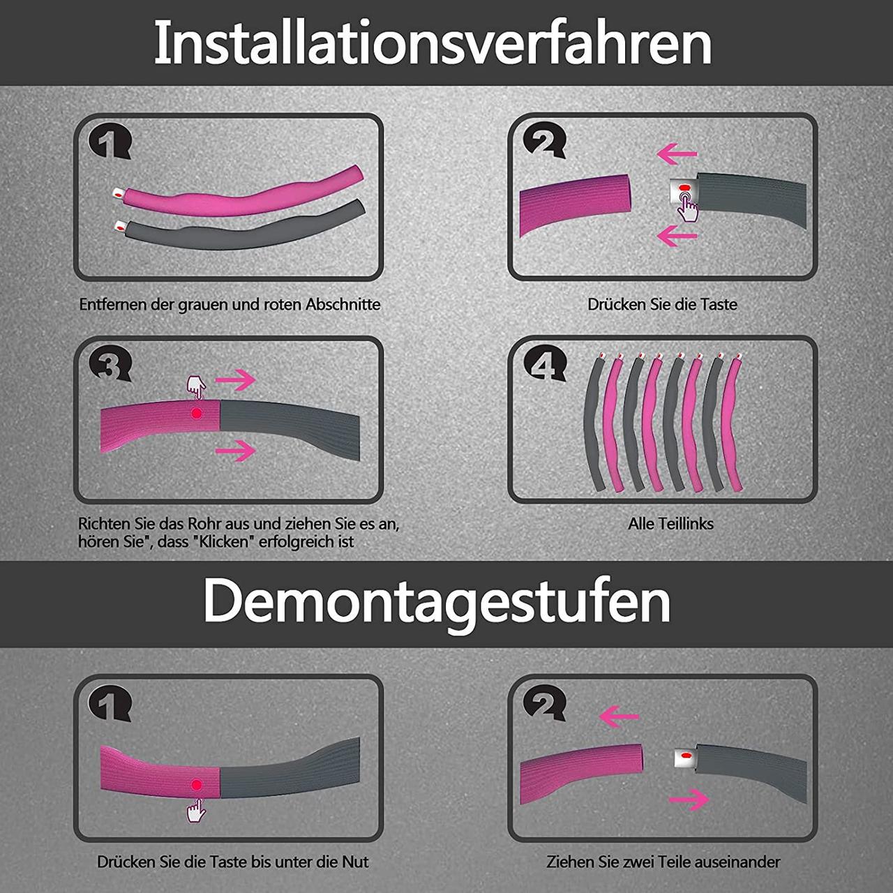 Обруч для фитнеса Qunpon Хула-хуп регулируемый 94 см - фото 7 Обруч для фитнеса Qunpon Хула-хуп регулируемый 94 см - фото 7