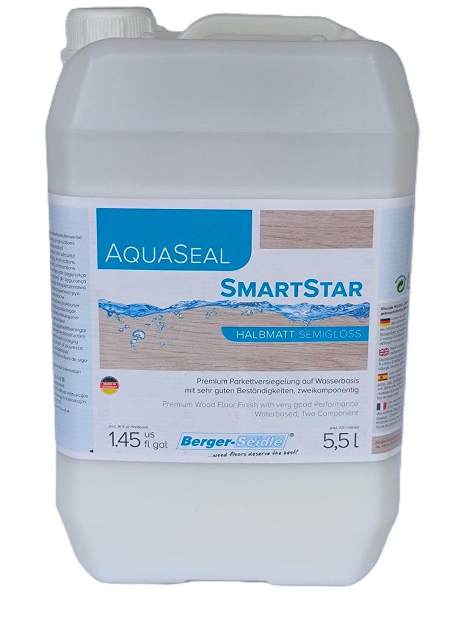 Лак для паркета на водной основе Berger AquaSeal SmartStar мат 5,5 л