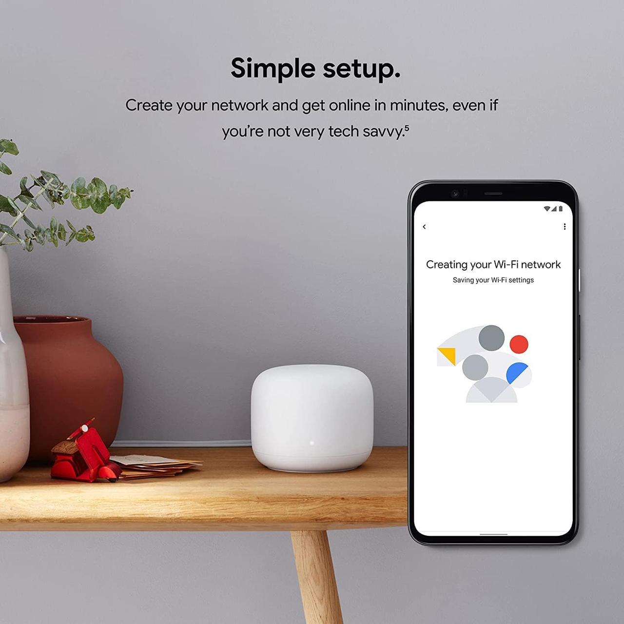 Маршрутизатор Google Nest WiFi Router Snow (GA00595) - фото 9