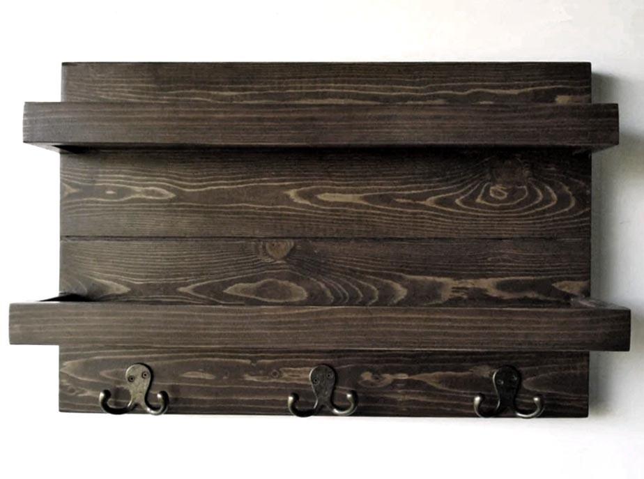 Полка для ванной из дерева Висмар Мокко (ВНП/009610)