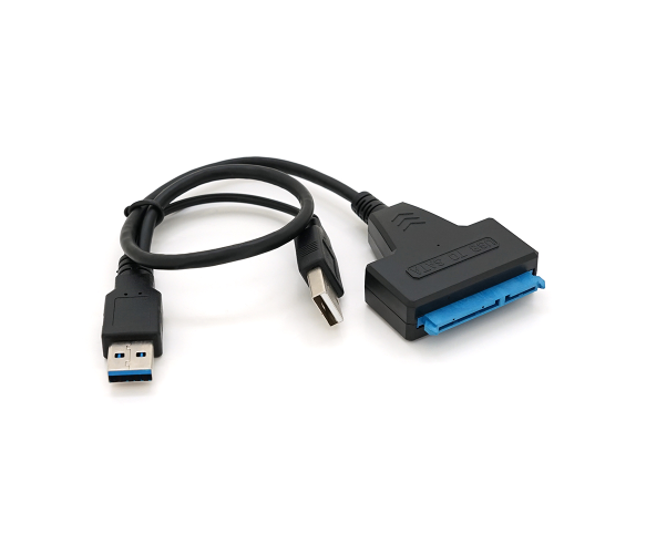 Кабель для підключення дисків HDD/SSD VOLTRONIC Usb 3.0 AM/USB 2.0 to SATA 0,1 м Black (26712081)