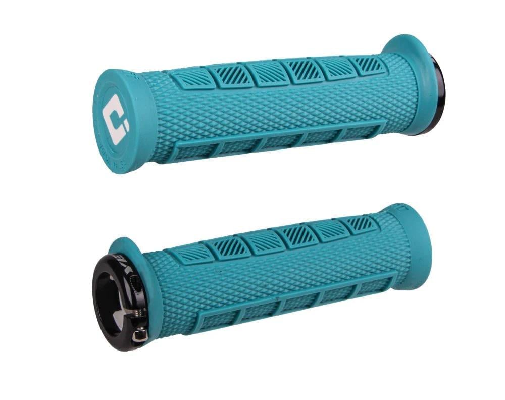 Грипсы ODI Elite Pro V2.1 Lock-On Yeti Edition Бирюзовый/Черный (D33EPTQ-B)