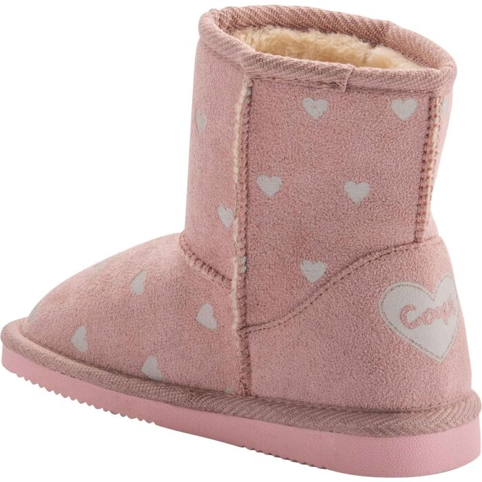 Угги детские для девочек Coqui Valenka Boots с принтом белые сердечки р. 30 17,5 см Розовый (23365719) Угги детские для девочек Coqui Valenka Boots с принтом белые сердечки р. 30 17,5 см Розовый (23365719)