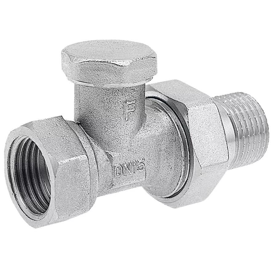 Кран балансувальний радіаторний прямий Ferro ZP2Y 1/2" з американкою