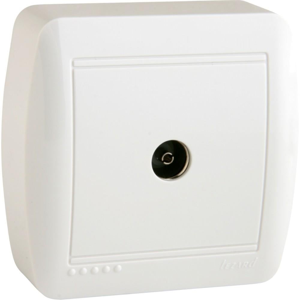 Розетка ТВ проходная DEMET Белый (711-0200-129)