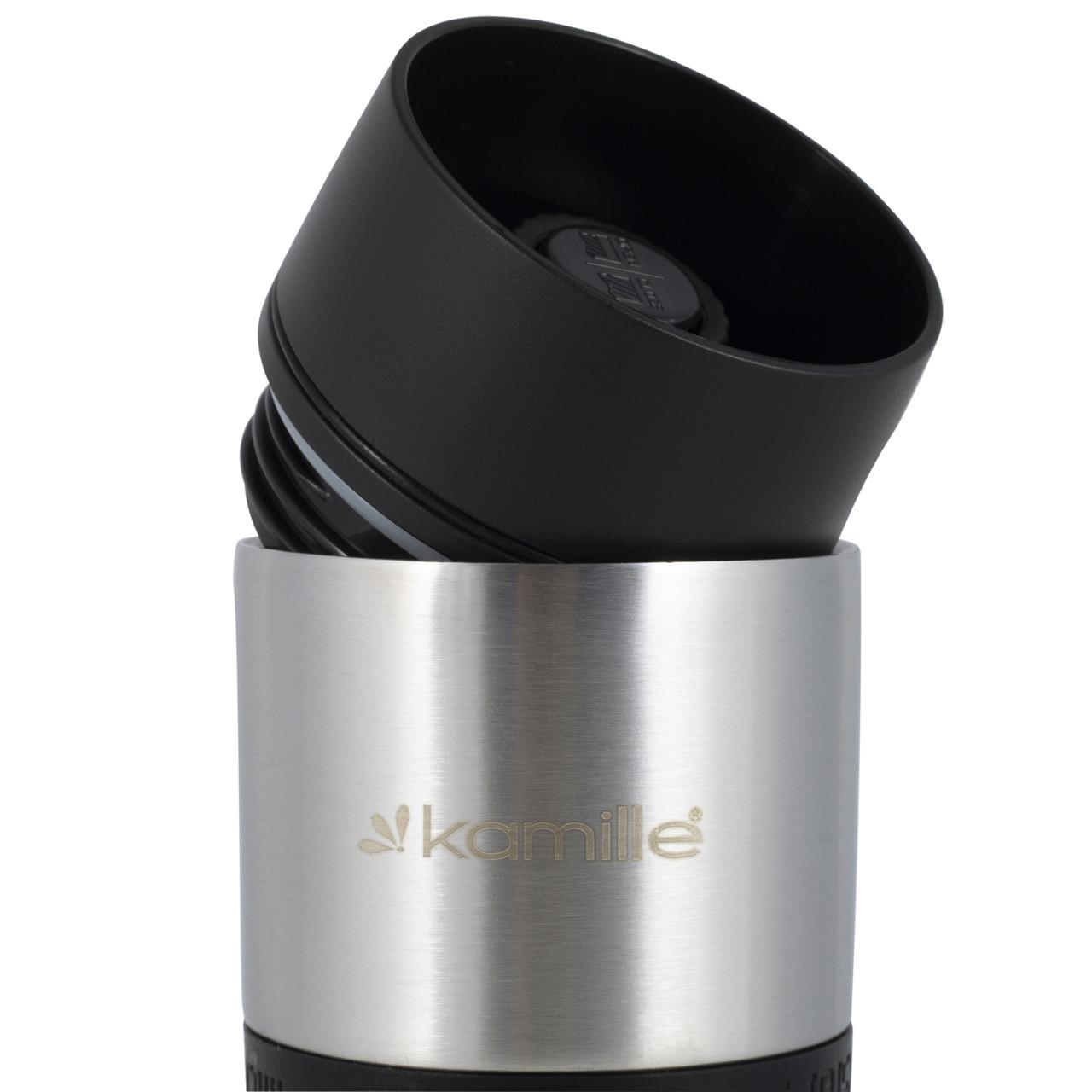 Термокружка Kamille KM-2098-BK 420 мл Черный (13729447) - фото 2 Термокружка Kamille KM-2098-BK 420 мл Черный (13729447) - фото 2