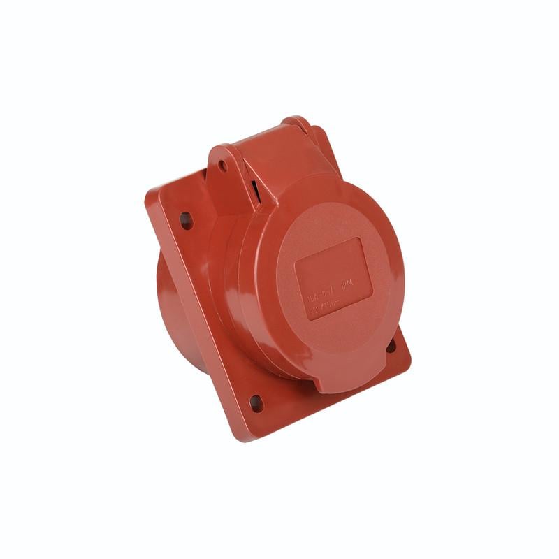 Силовая розетка UEC ЗСИ-415 3P+N+PE 16А 400 В встроенная IP44 Красный (PSR42-016-5-U)