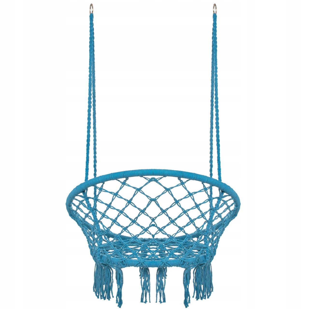 Підвісне крісло-гойдалка Springos SPR0025 Blue - фото 5 Підвісне крісло-гойдалка Springos SPR0025 Blue - фото 5