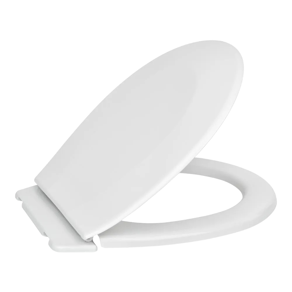 Сидіння для унітаза SoloPlast СП‑13 з пластиковим кріпленням і планкою 357x414 мм (2510086594)