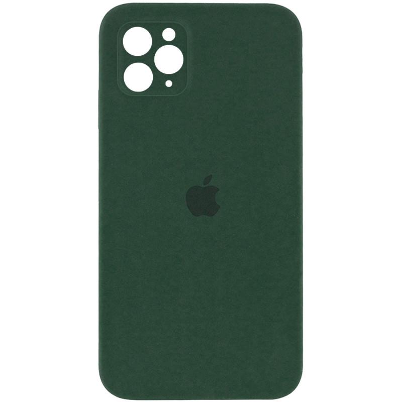 Противоударный чехол Silicone Case Square Full Camera Protective AA для Apple iPhone 11 Pro 5.8" Зеленый/Cyprus Green
