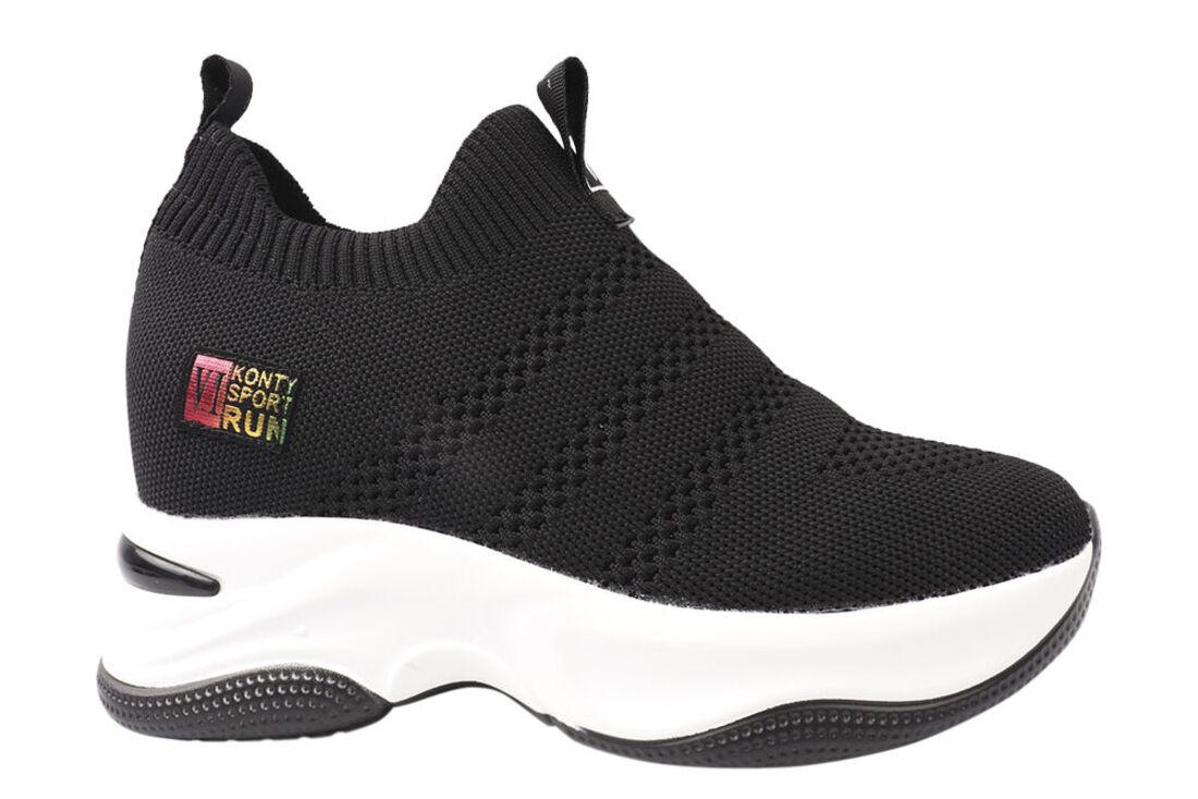 Кросівки жіночі Vikonty з текстилю на платформі р. 38 Чорний (244-21DKH) - фото 3 Кросівки жіночі Vikonty з текстилю на платформі р. 38 Чорний (244-21DKH) - фото 3