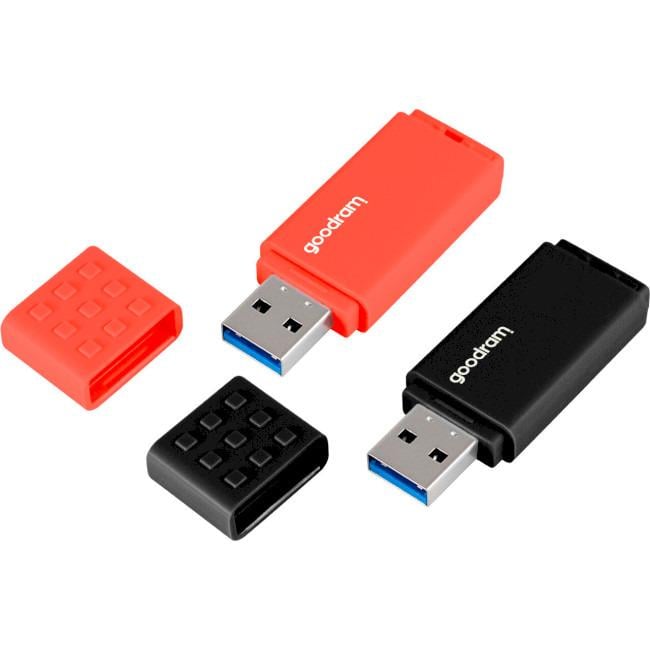 Флеш-пам'ять USB Goodram UME3 MIX USB 3.2 2x128 ГБ Чорний/Червоний (UME3-1280MXR11-2P) - фото 1