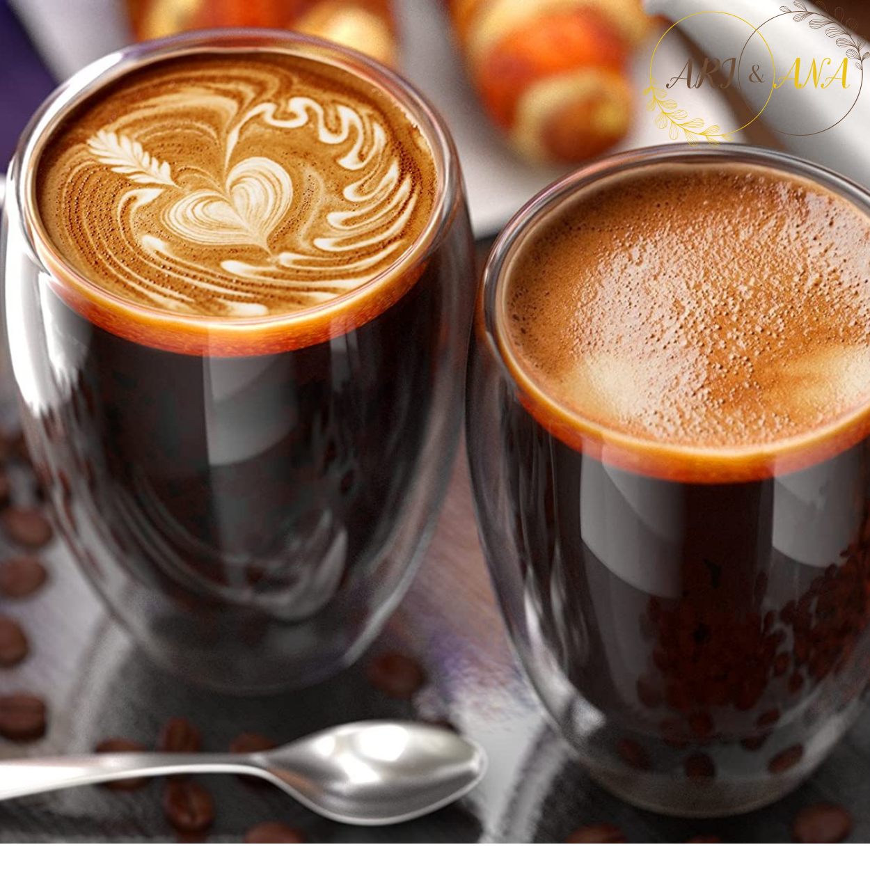 Набір склянок із подвійними стінками Ari&Ana 2 шт. 350 мл (12800550) - фото 9