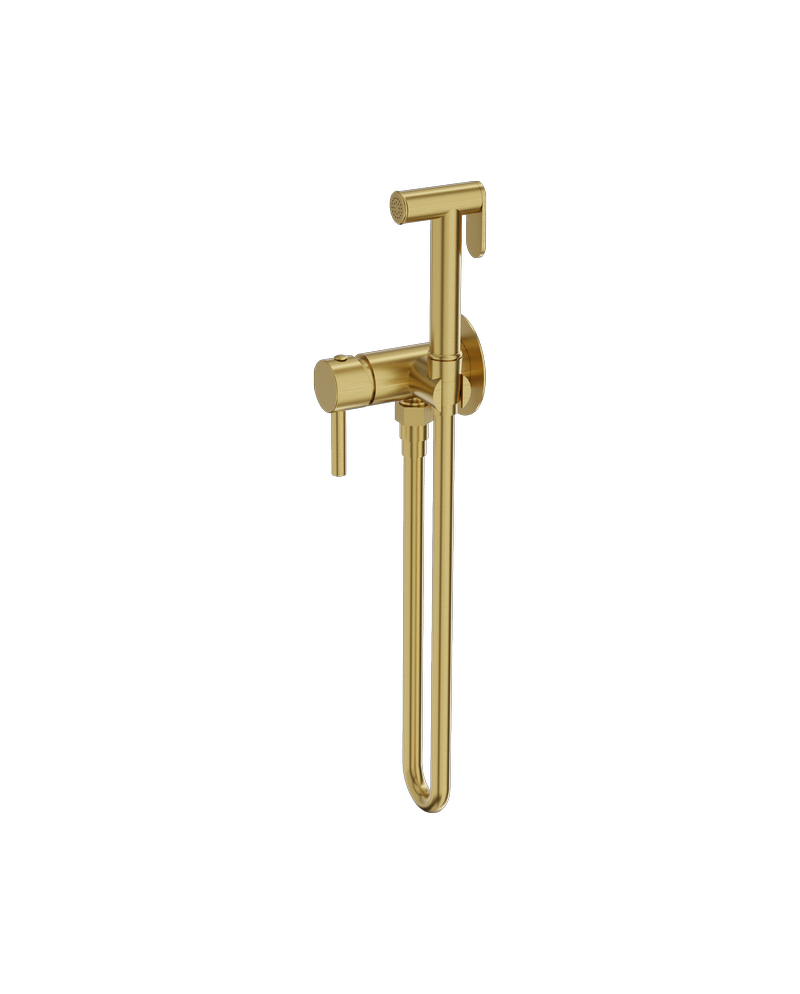 Гигиенический душ скрытого монтажа Lavita Orion Brushed gold (5900378357285)