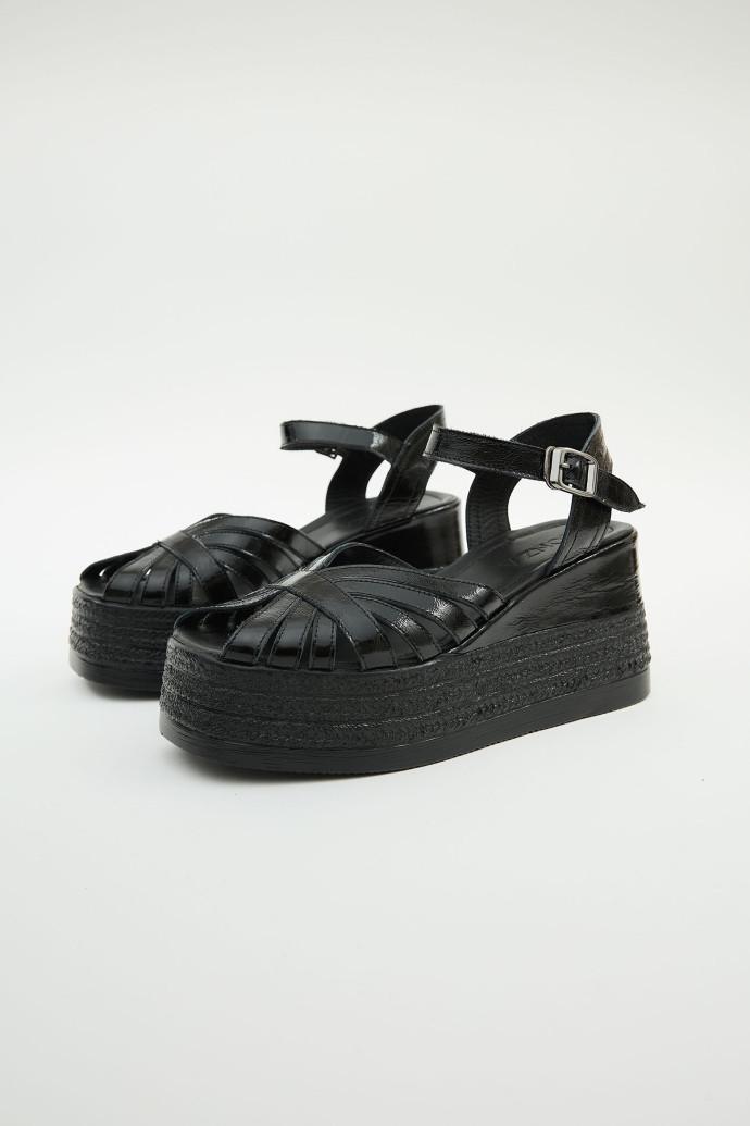 Босоножки женские LONZA на платформе р. 38 Черный (199877) - фото 4 Босоножки женские LONZA на платформе р. 38 Черный (199877) - фото 4