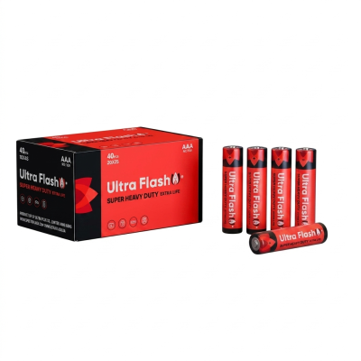 Батарейки Ultra Flash SUPER HEAVY DUTY AAA 40 шт.