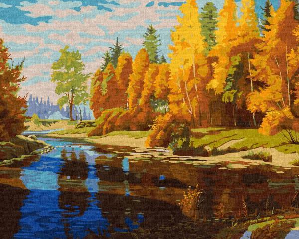 Картина по номерам Идейка Золотий жовтень 40х50 см в термопакете (КНО2871-mt)