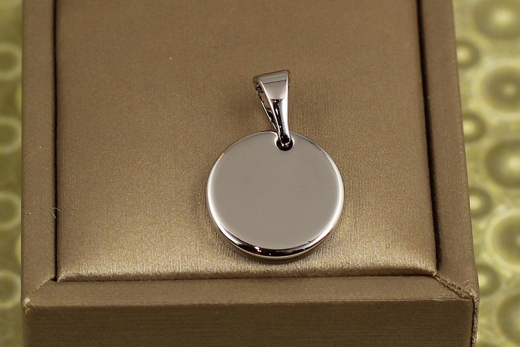 Кулон Xuping Jewelry Монетка 1,6 см Серебристый (30642057)