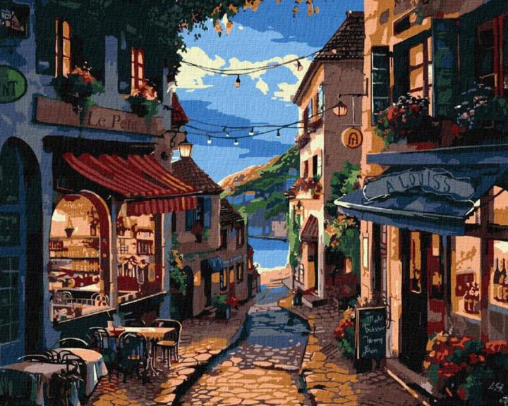 Набір для розпису по номерах Ideyka Французька вуличка 40x50 см (MTT-194033)
