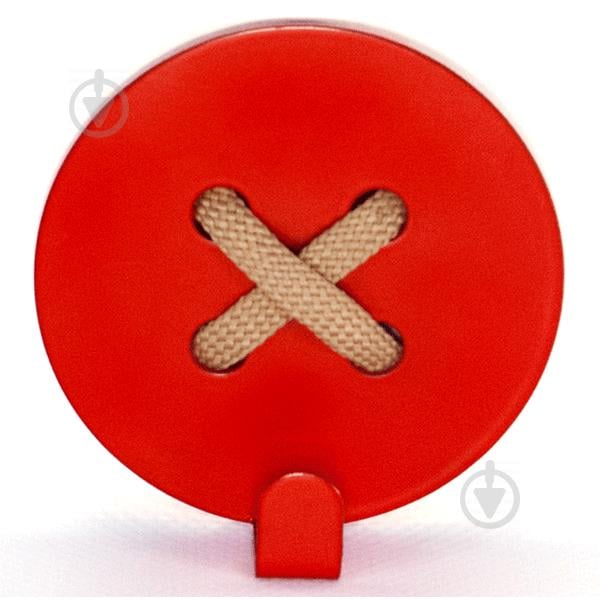 Вішалка настінна Гачок Glozis Button Red H-024 8 х 8 см