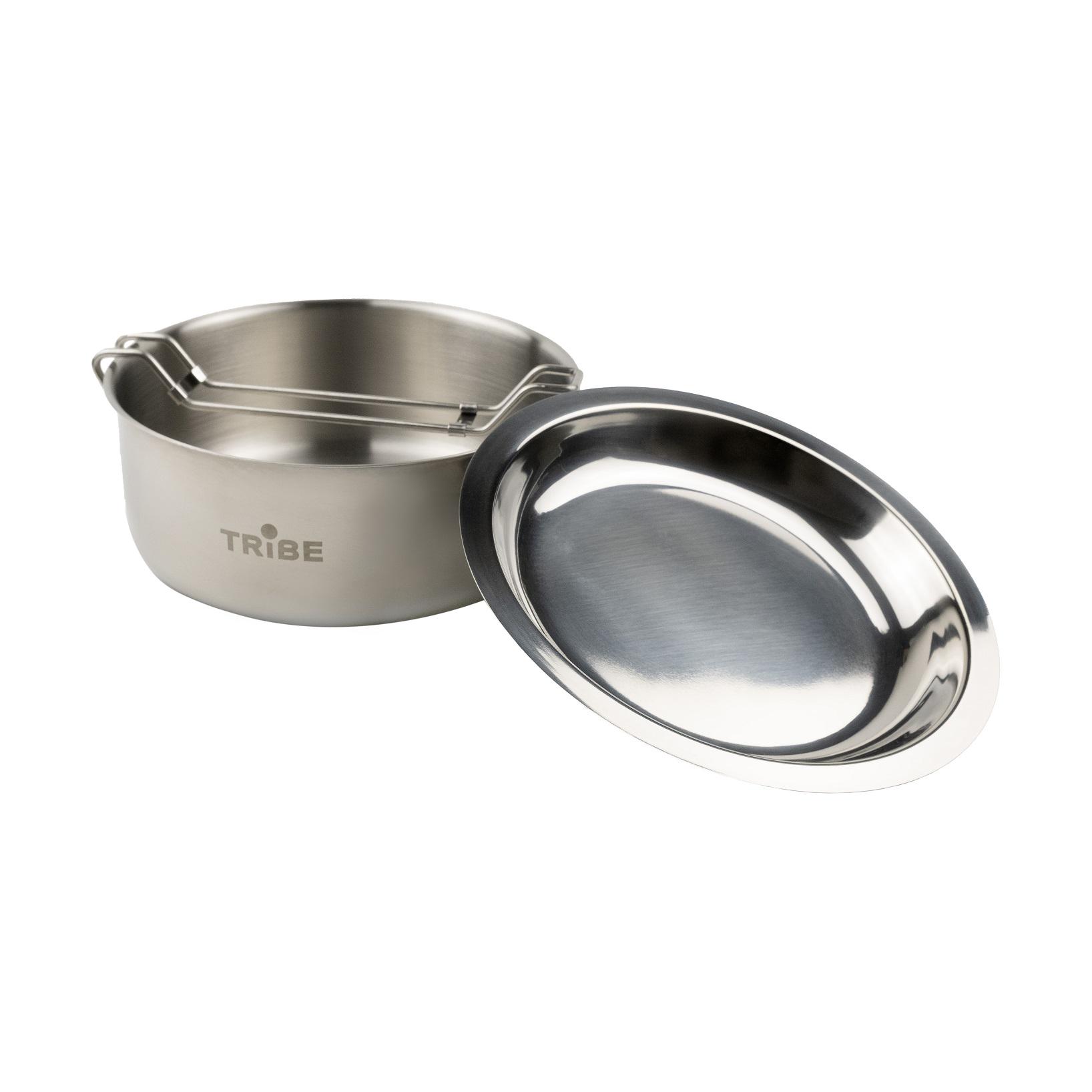 Набір посуду Tribe Tourist Set з нержавіючої сталі 1,2 л (T-FG-0008-metal) - фото 2
