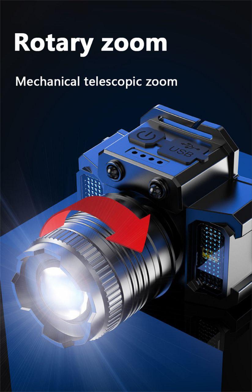 Налобный фонарик на аккумуляторе с датчиком движения - фото 4 Налобный фонарик на аккумуляторе с датчиком движения - фото 4