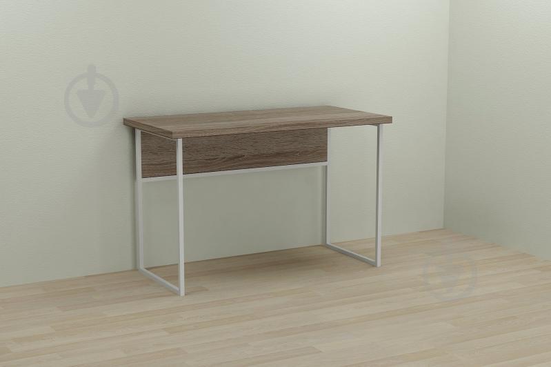 Компьютерный стол Ferrum-decor Коди 75x100x60 белый ДСП Дуб Сонома Труфель 32мм