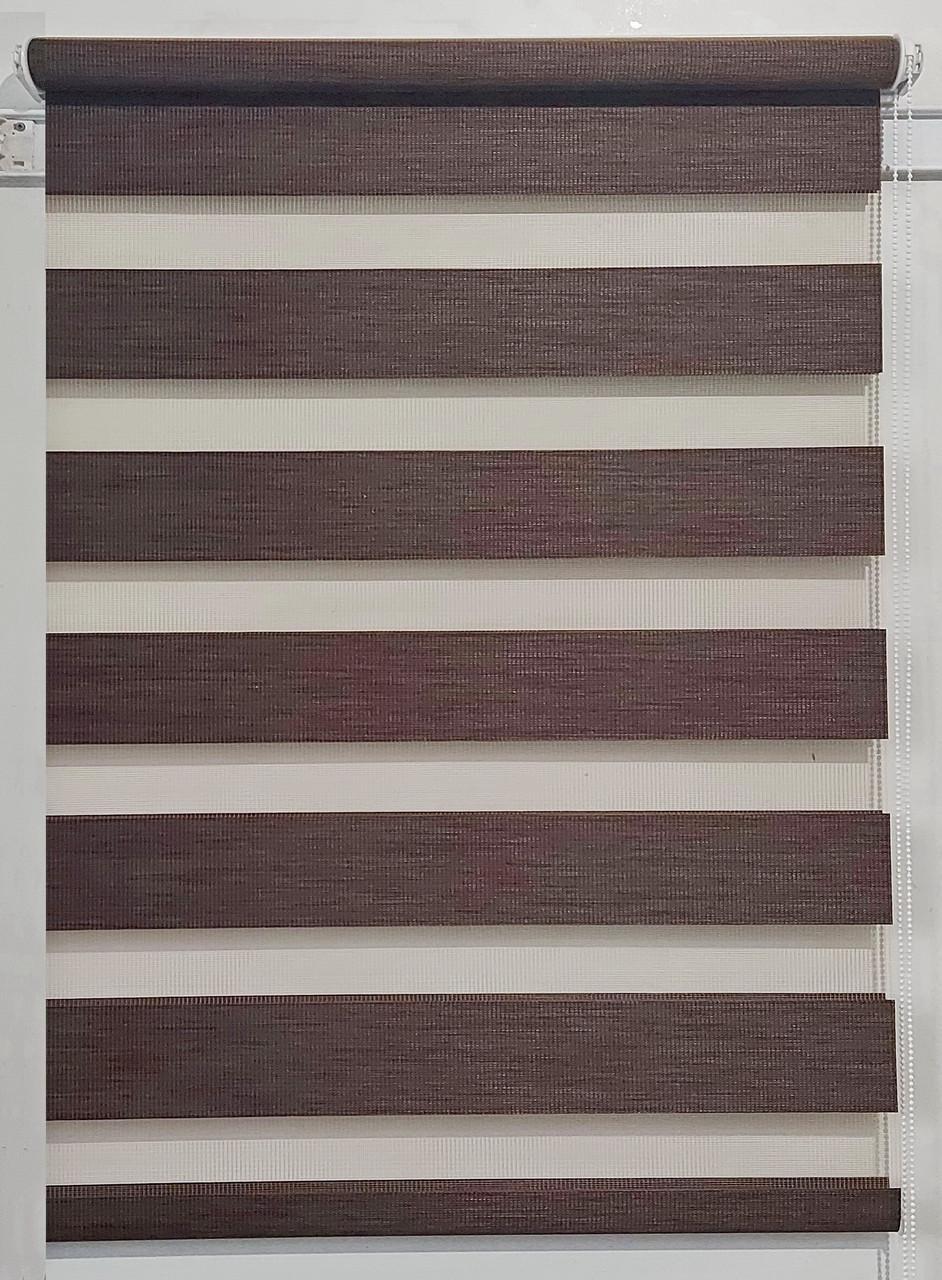 Рулонная штора день-ночь Miranda ВМ-16 80х180 см Венге (ВМ-16-132)