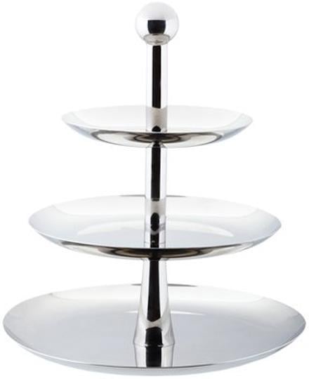 Фуршетна стійка Empire 3-х ярусна 31 см з нержавіючої сталі (psg_EM-9679)