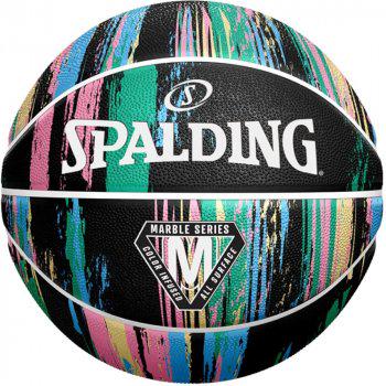Мяч баскетбольный Spalding Marble Ball Unisex р. 7 Черная пастель (689344406565)