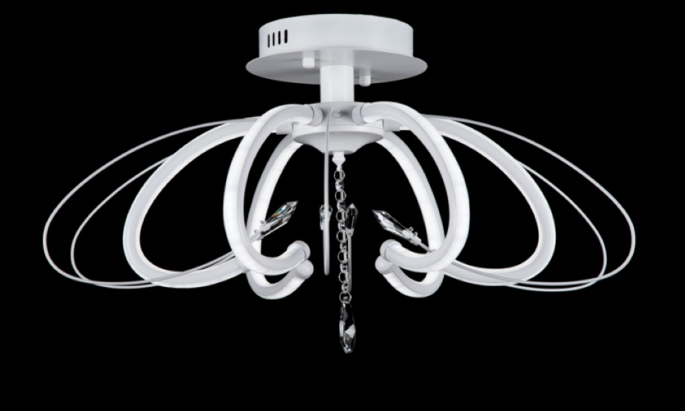 Светодиодная люстра LG1819/6 LED WT Белый/Коричневый (AN000131)