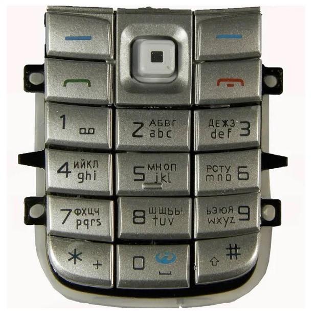 Клавиатура Nokia 6020 Silver (000015187)