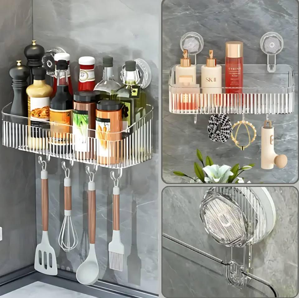 Полка-органайзер для ванной комнаты на присосках (016b1f48) - фото 6 Полка-органайзер для ванной комнаты на присосках (016b1f48) - фото 6