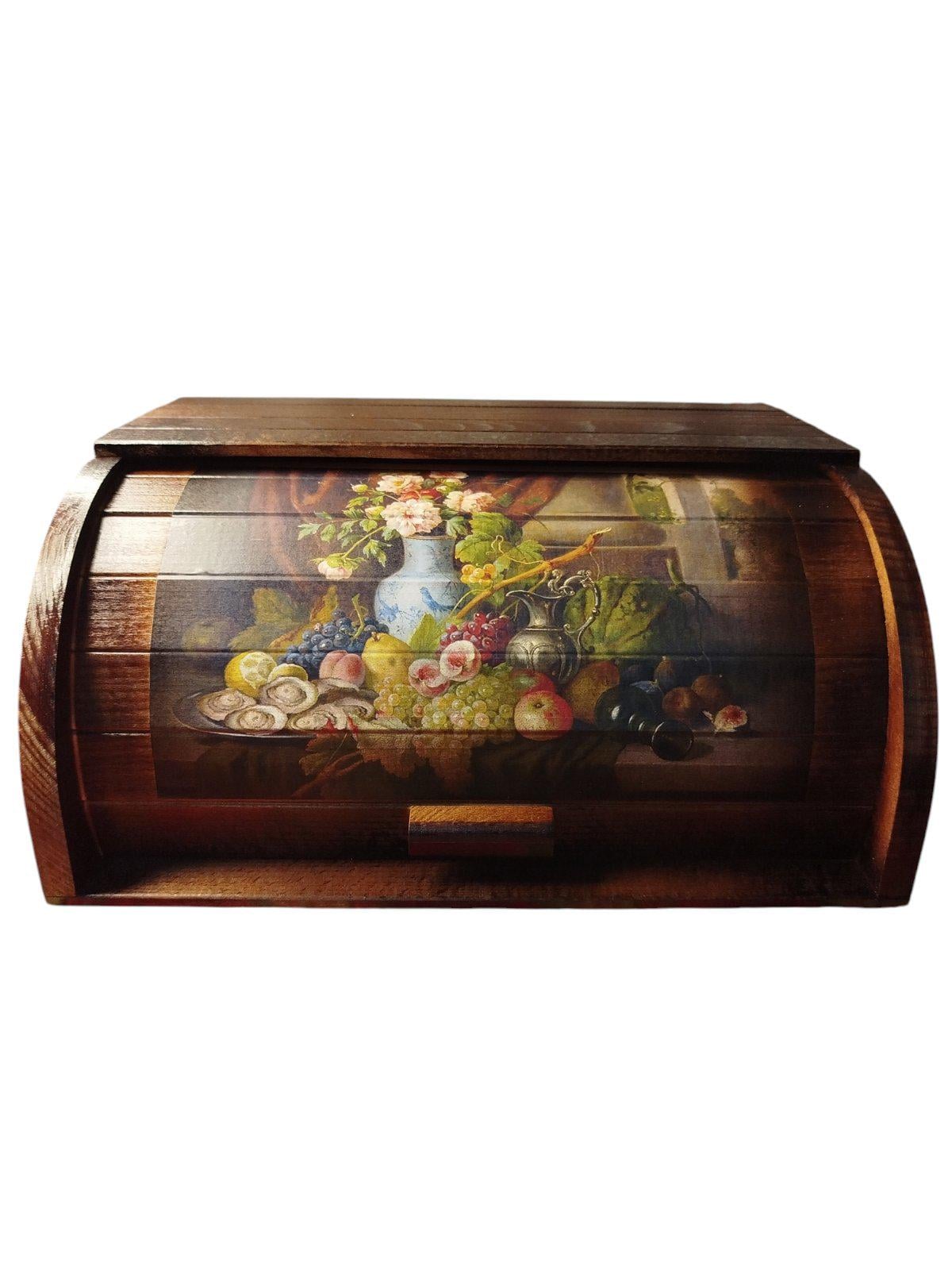 Хлебница деревянная Натюрморт 36x26x17 см (24053715)