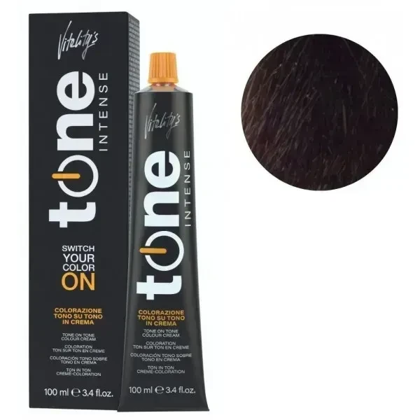 Крем-краска для волос тонирующая безамиачная Tone Intense Vitality's 4/0 Каштановый 100 мл Крем-краска для волос тонирующая безамиачная Tone Intense Vitality's 4/0 Каштановый 100 мл