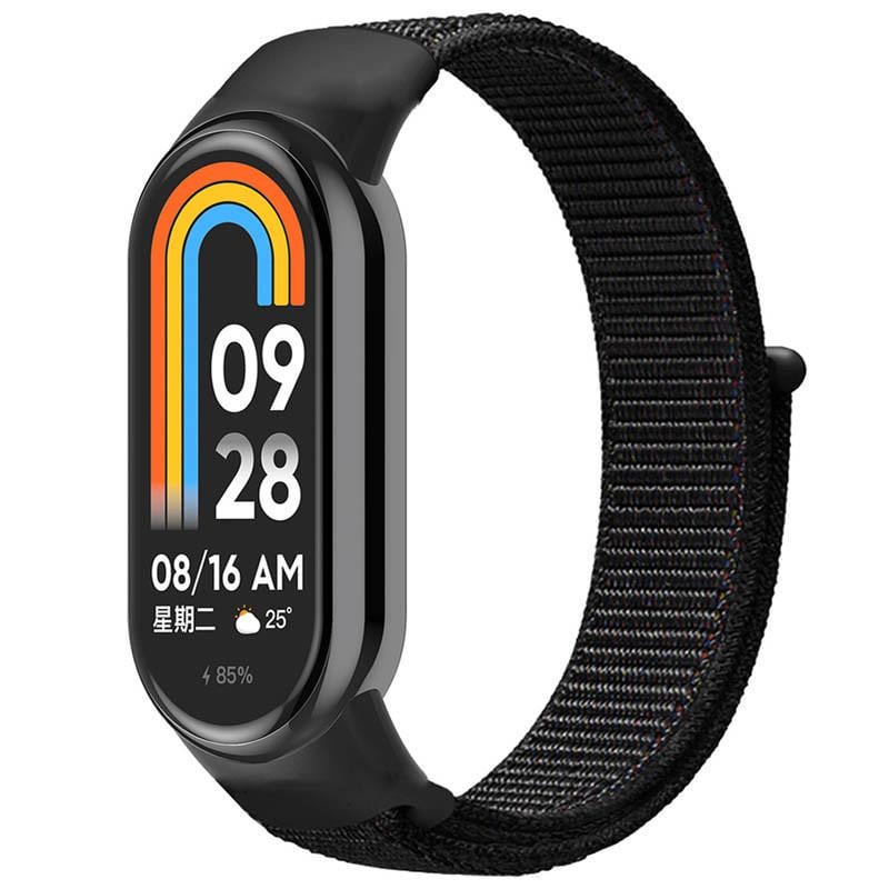 Ремінець Nylon New для Xiaomi Mi Band 8/9 Black (00000077679_1)