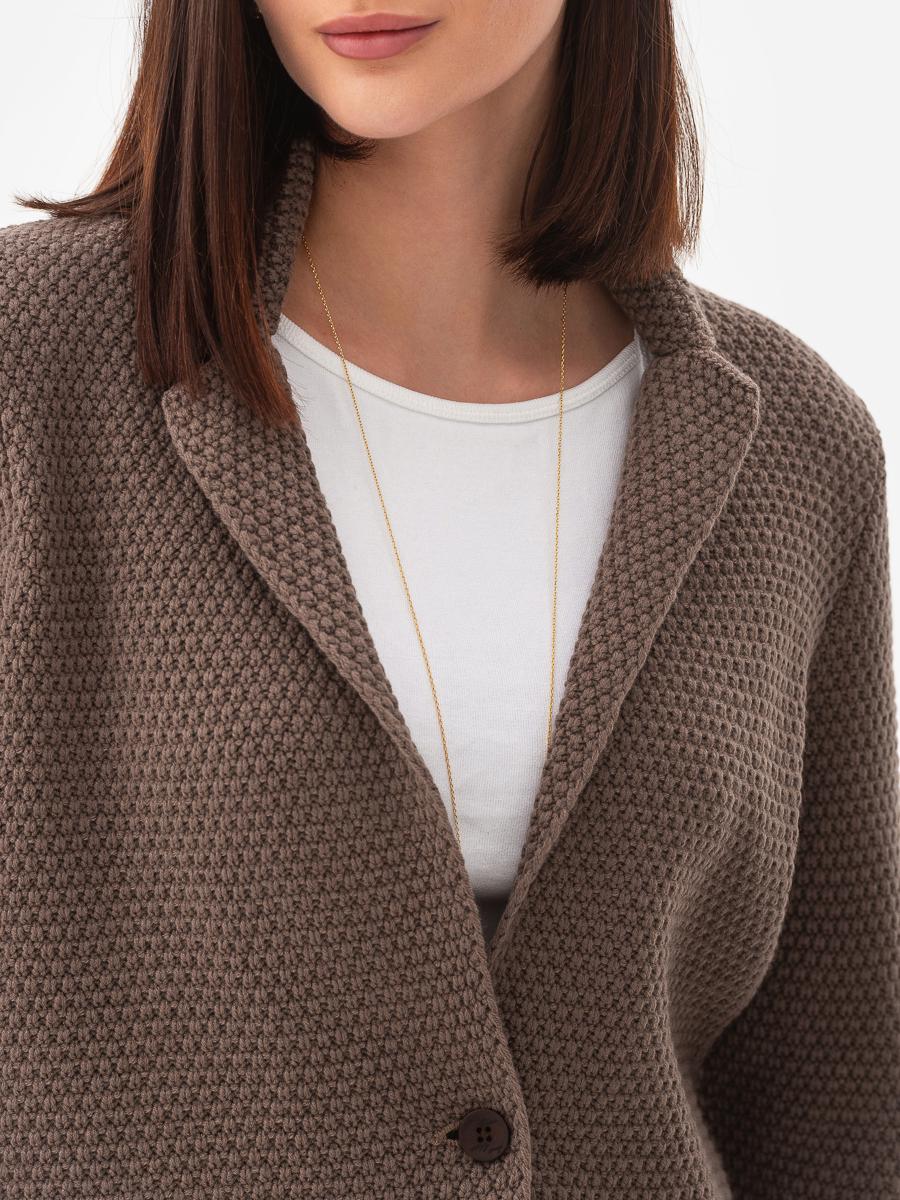 Піджак жіночий рисової в'язки SVTR р. 40-42 Капучино (598) - фото 12 Піджак жіночий рисової в'язки SVTR р. 40-42 Капучино (598) - фото 12