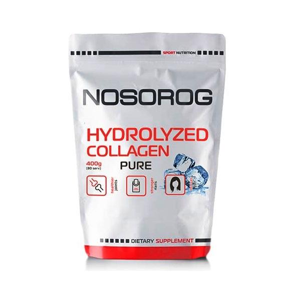 Хондропротектор (для спорту) Nosorog Nutrition Hydrolyzed Collagen 400 g /80 servings/ Pure